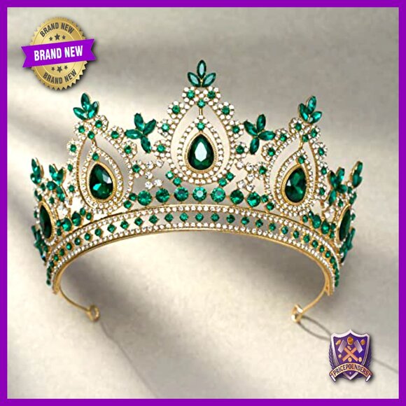 Crystal Tiara for Weddings, Quinceanera, Prom, Pageants, 3.34\